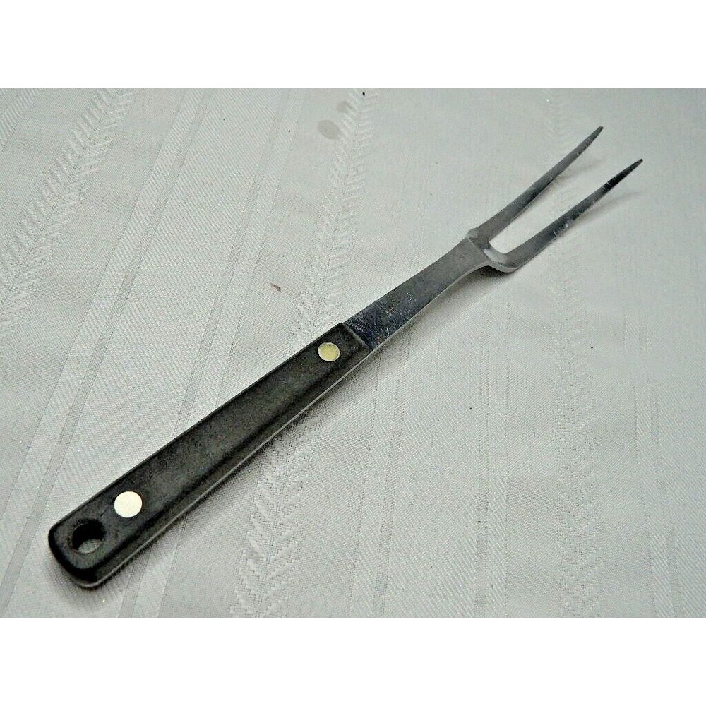 VTG Flint Arrowhead Meat Fork Cooking Utensil Stainless Vanadium Made USA  12"L
